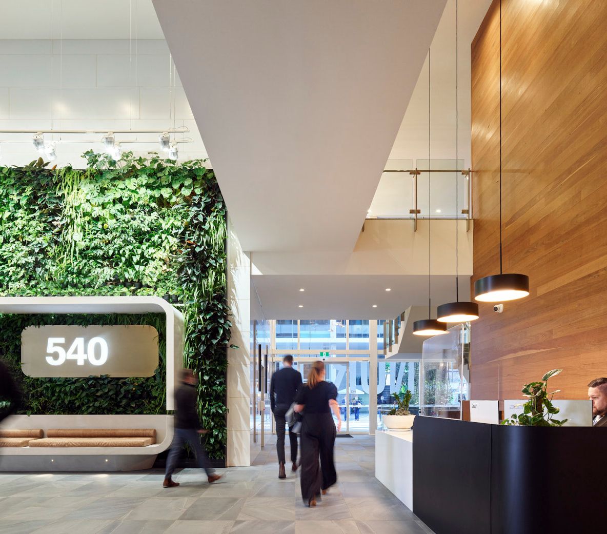 540 Wickham Street HQ foyer interior design