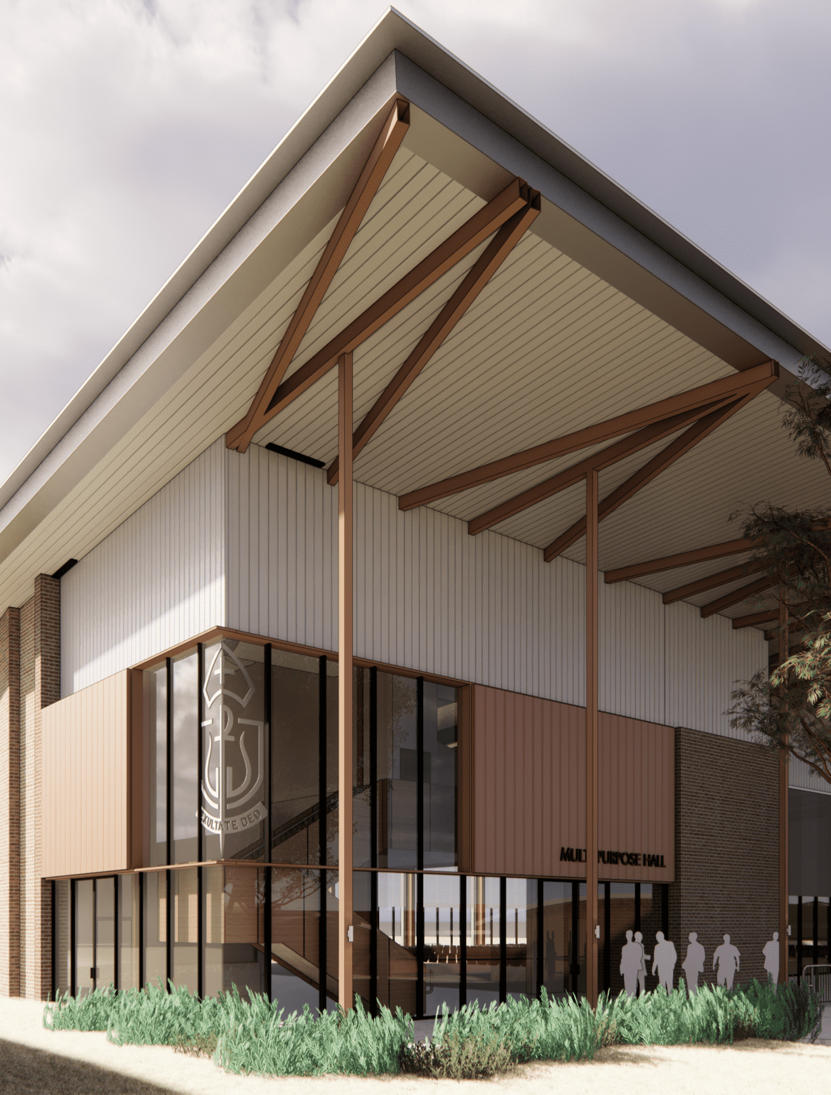 Georges River Grammar School building design visualisation render