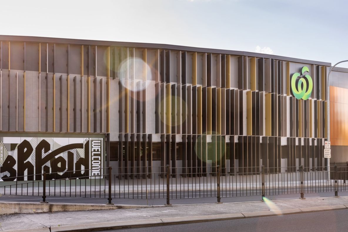 Woolworths ashfield retail architecture facade
