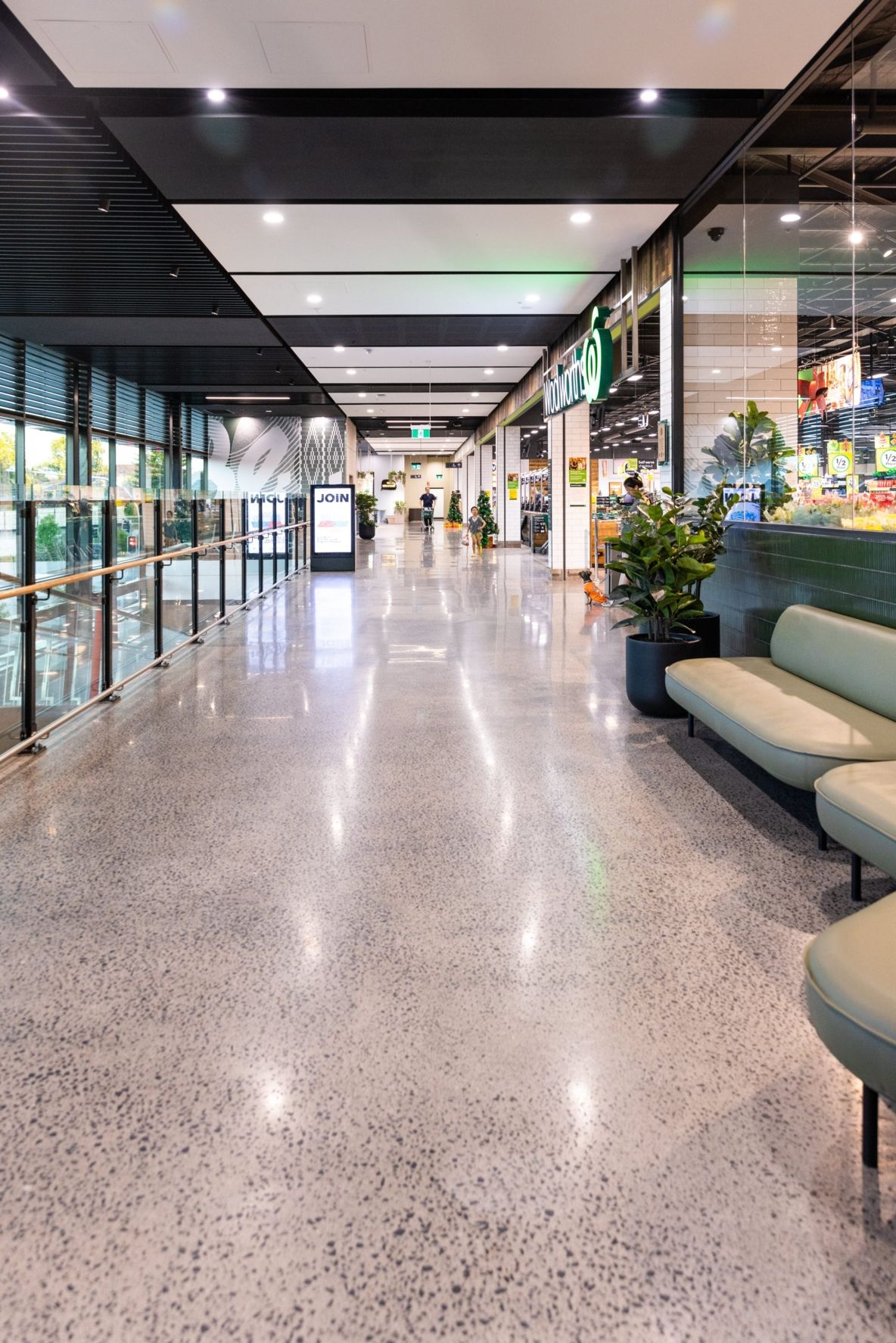 Modern commercial interior design Woolworths Ashfield