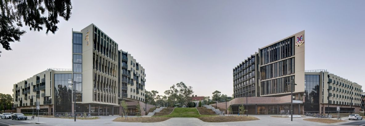 student housing architecture facade anu