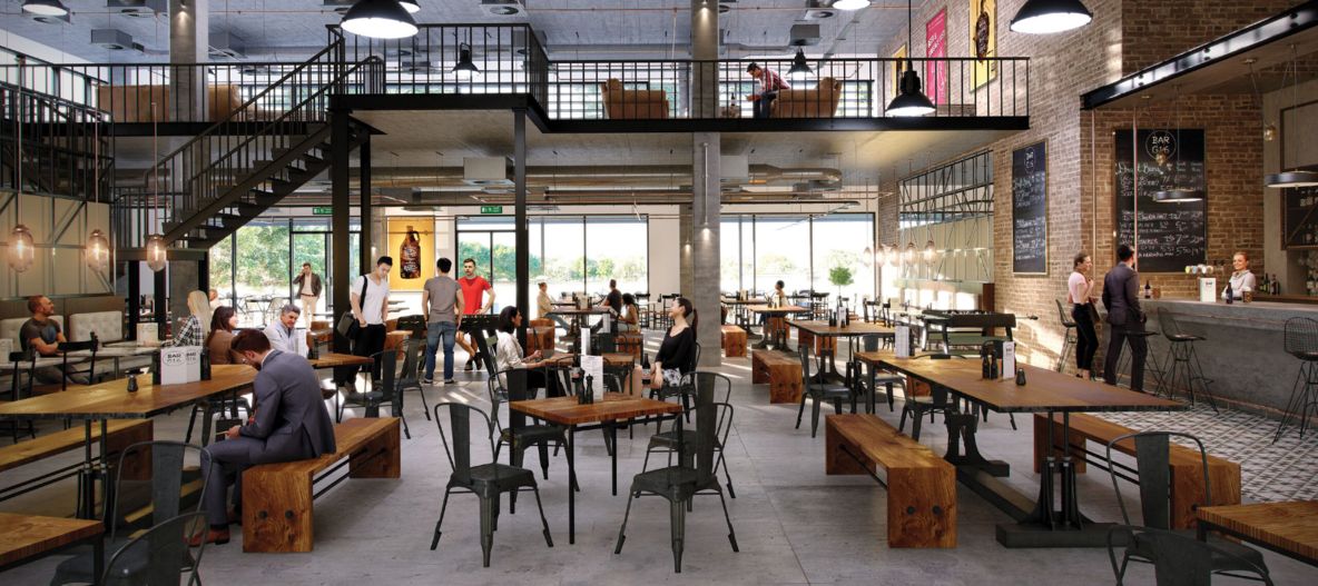 Commercial architecture design workplace