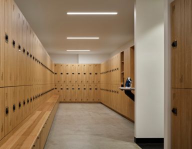 31 Duncan Street modern interior design locker room