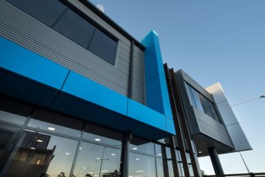 Modern building design at Stockland Warwick Farm