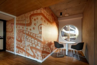 Modern interior design Halls of Residence Burralga Yumba