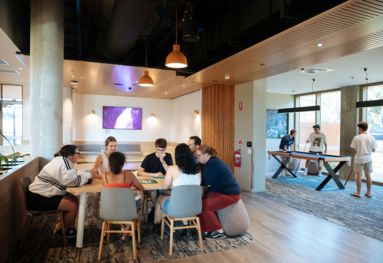 James Cook University modern interior design and communal student spaces