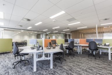 Workplace interior design photography FRNSW Training Academy
