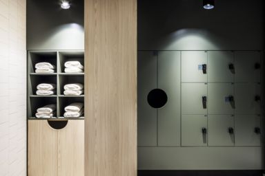 Network10 End of Trip interior design storage lockers