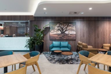 Matilda Nepean Private Hospital reception interior design and waiting area