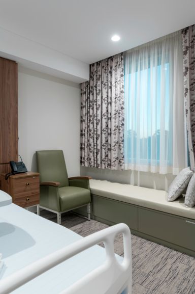 Matilda Nepean Private Hospital patient room interior design