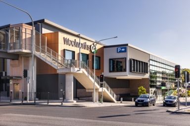 Commercial building exterior design Woolworths Ashfield