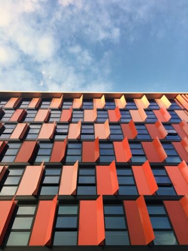 student housing architecture facade detail