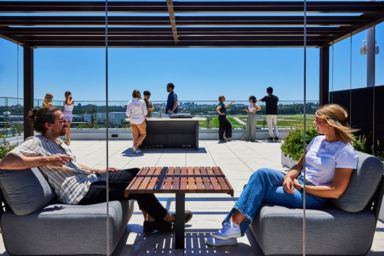 Kensington Unilodge student housing architecture rooftop