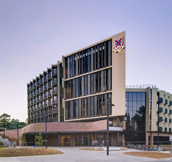 student housing architecture facade anu