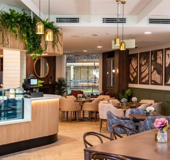 Green commercial interior design Greenway Views