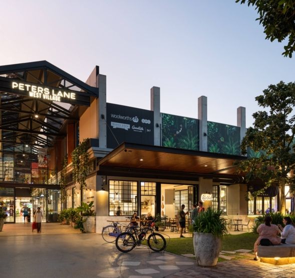 Modern commercial architecture West Village Shopping Precinct