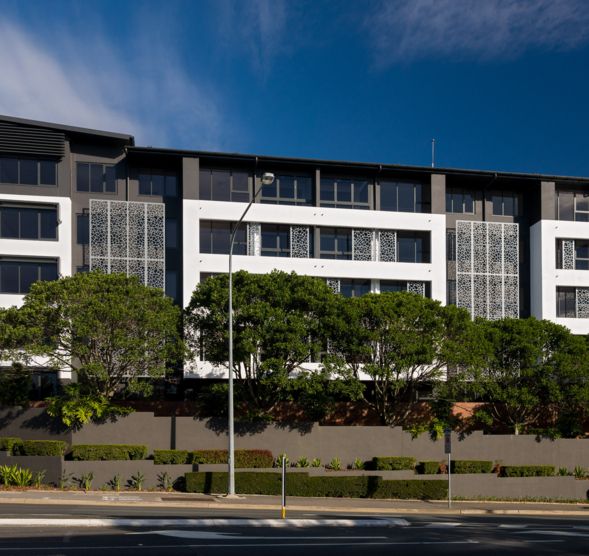 Modern urban architecture The Clayfield Aveo aged care living
