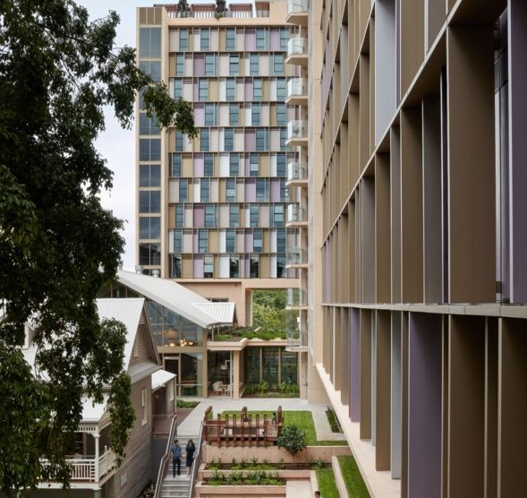 Architectural style blend student housing Kev Carmody House UQ