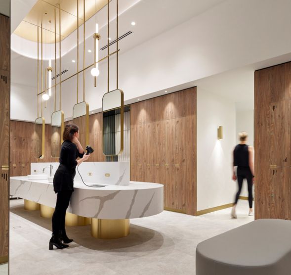 Architectural photography interior design End of trip facility design 400 George Street