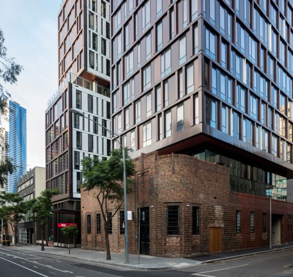 Different architectural styles Bouverie Street UniLodge