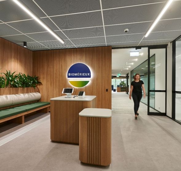 bioMerieux Australia modern interior reception design