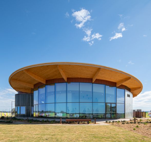 Modern architectural photography Western Australia International Airport