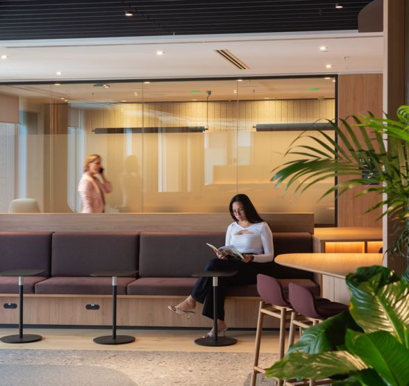 Modern workplace interior design 400 george street sydney