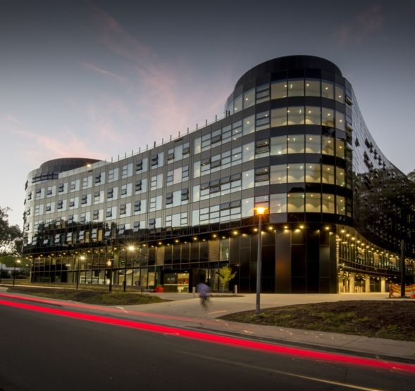 Modern architecture student housing building design ANU, Wamburun Hall