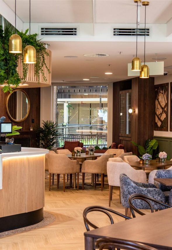 Green commercial interior design Greenway Views