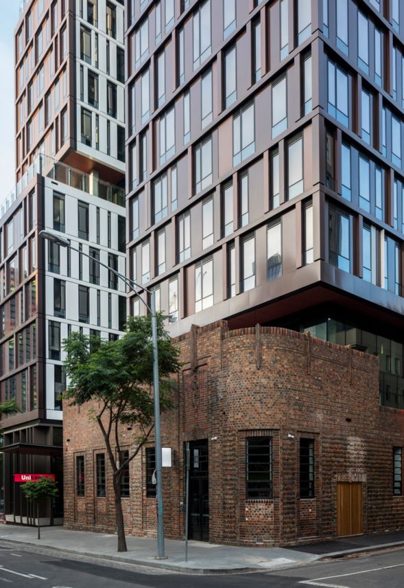 Different architectural styles Bouverie Street UniLodge