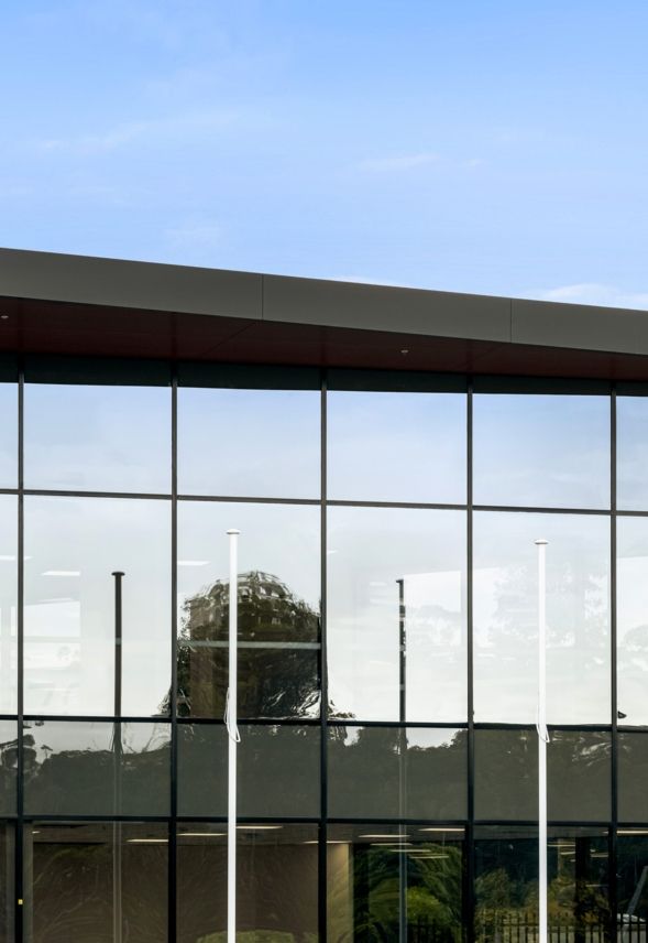 Modern commercial architecture Dexus Harvey Norman
