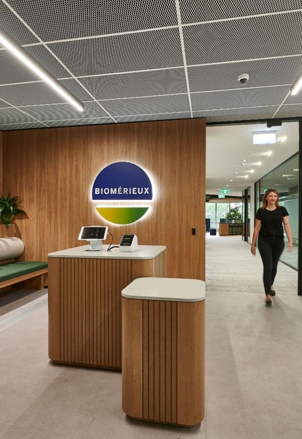 bioMerieux Australia modern interior reception design