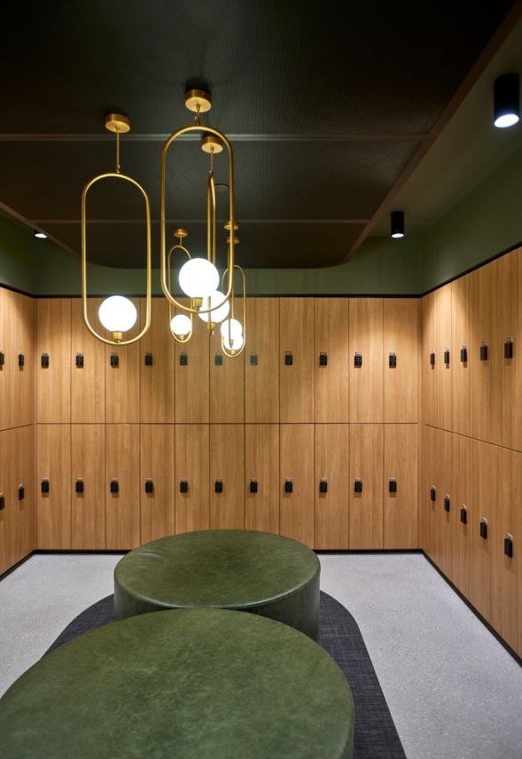 Modern interior design lockers 540 Wickham Street Fortitude Valley