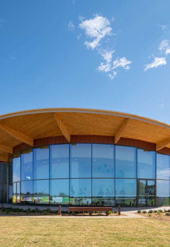 Modern architectural photography Western Australia International Airport