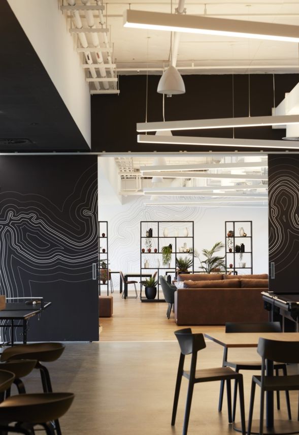 student housing interior design Twin Dolphin Building
