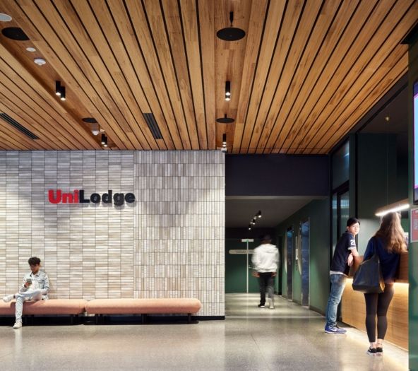student housing reception lobby unilodge