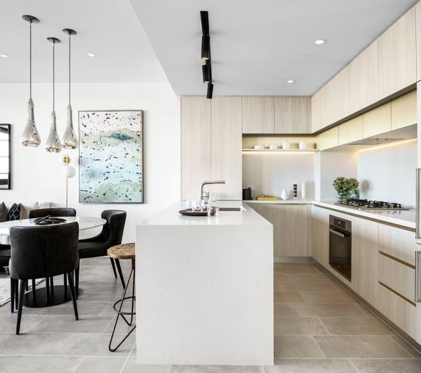 modern residential kitchen interior photography