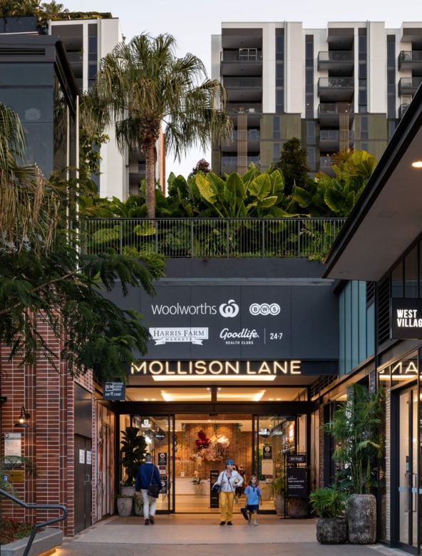 Modern commercial architecture Mollison Lane West Village