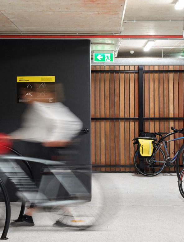 End of trip facility interior design