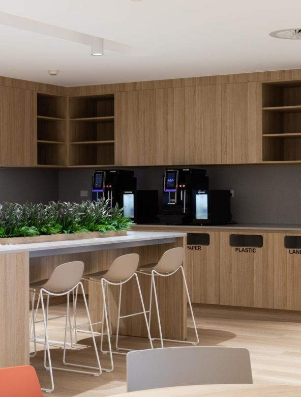 workplace kitchen interior photography vaxxas laboratory
