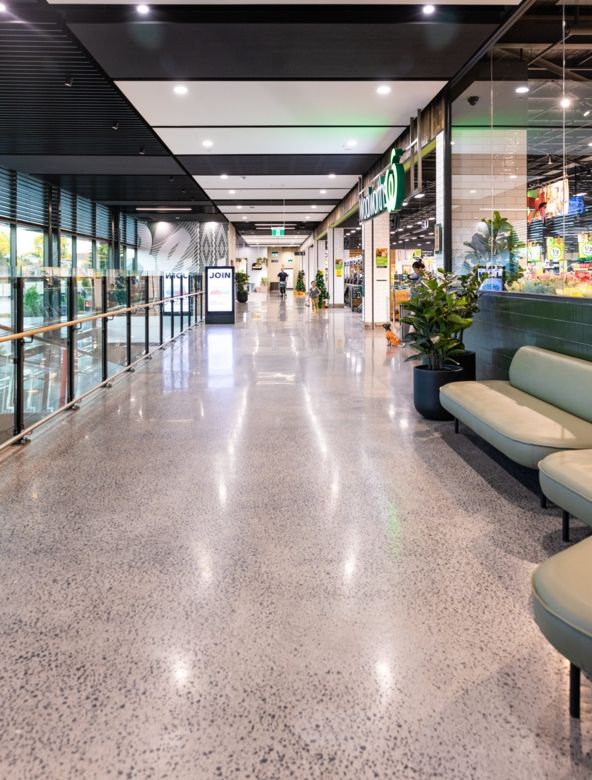 Modern commercial interior design Woolworths Ashfield