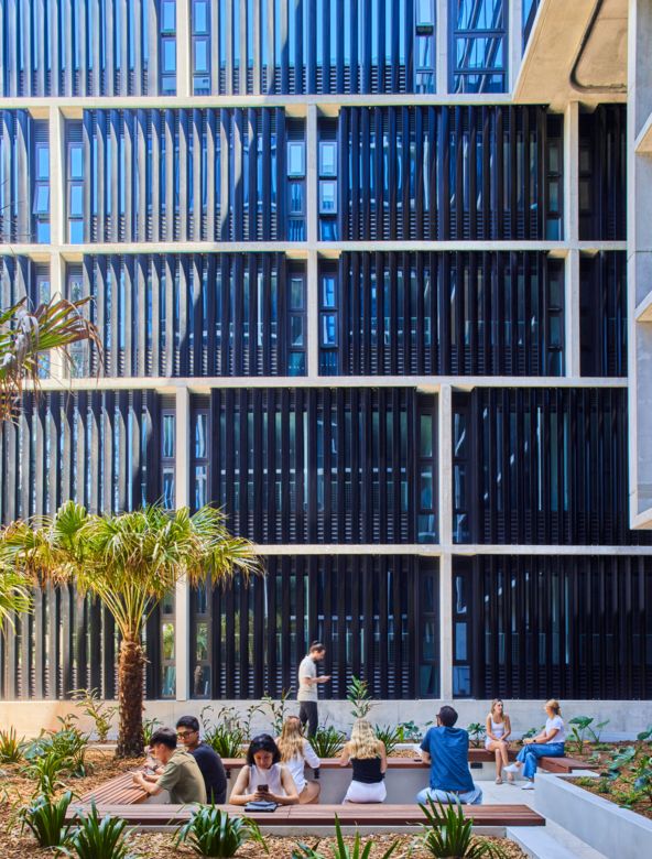 Kensington Unilodge student housing architecture courtyard