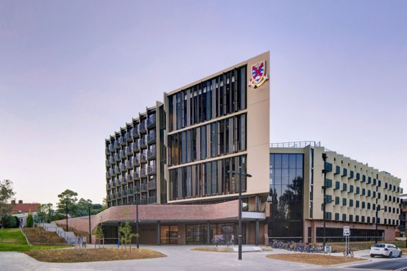 student housing architecture facade anu