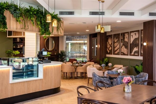 Green commercial interior design Greenway Views