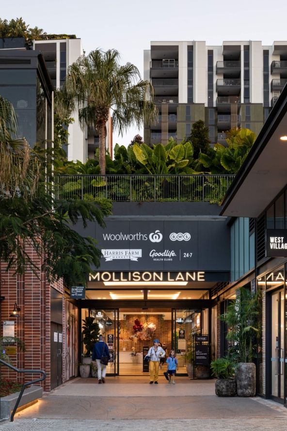 Modern commercial architecture Mollison Lane West Village