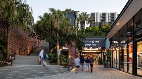 Modern commercial architecture Mollison Lane West End