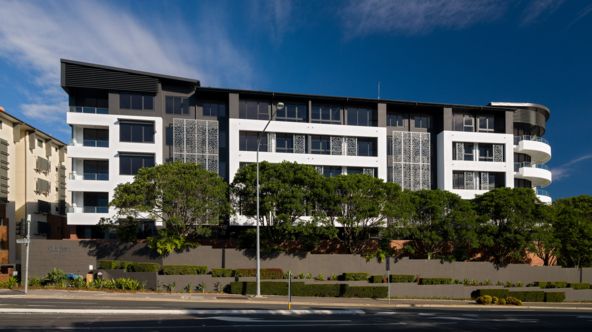 Modern urban architecture The Clayfield Aveo aged care living