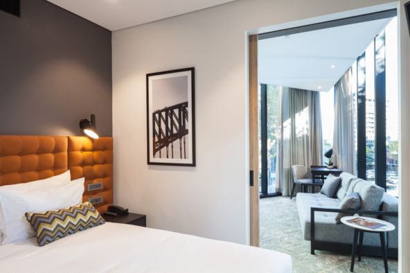 Modern interior architectural photography Vibe Hotel North Sydney
