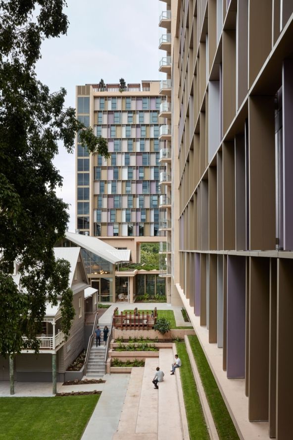 Architectural style blend student housing Kev Carmody House UQ