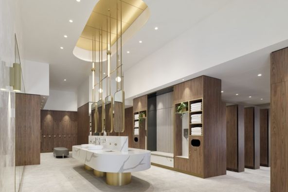 End of trip facility interior design